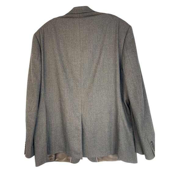 Michael Kors Mens Houndstooth Blazer Jacket 48R Brown RGG10657 EUC - Picture 8 of 8